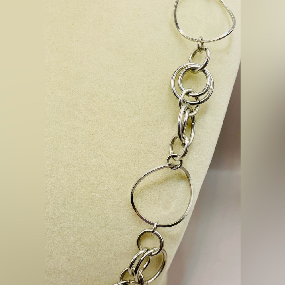 23 Inch Interlocking Circle Modern Statement Neck… - image 4